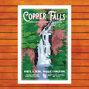 Copper Falls State Park - Brownstone Falls